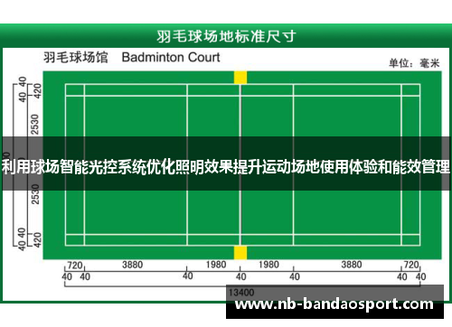 利用球场智能光控系统优化照明效果提升运动场地使用体验和能效管理