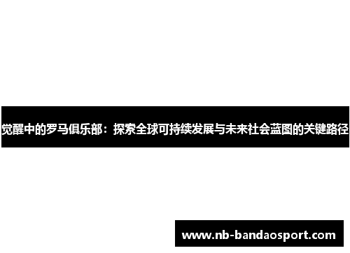 觉醒中的罗马俱乐部:探索全球可持续发展与未来社会蓝图的关键路径 觉醒中的罗马俱乐部:探索全球可持续发展与未来社会蓝图的关键路径