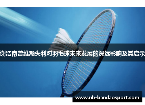 谢浩南曾维瀚失利对羽毛球未来发展的深远影响及其启示 谢浩南曾维瀚失利对羽毛球未来发展的深远影响及其启示